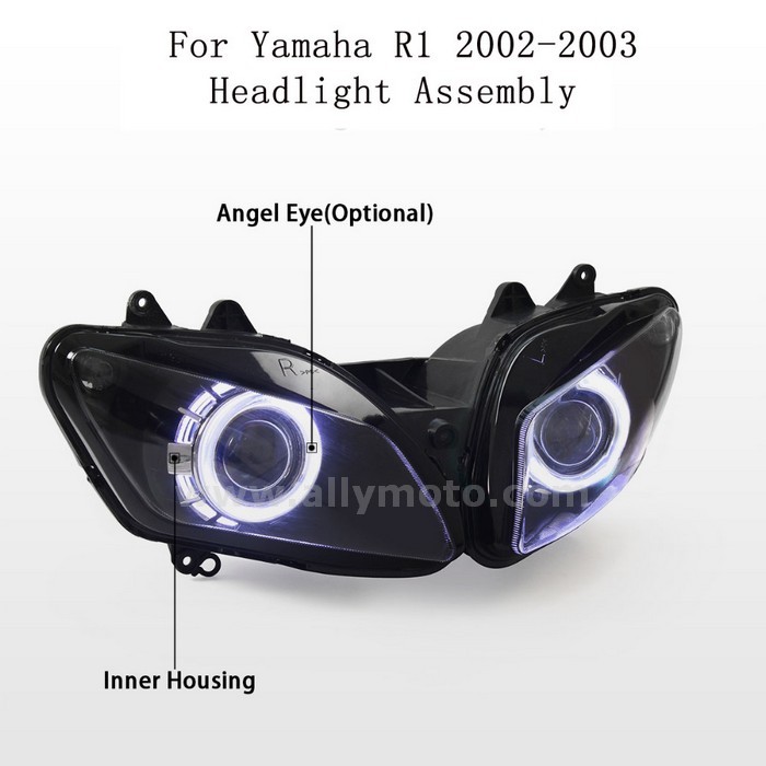 067 Yamaha Yzf R1 2002 2003 Headlight Frontlight Hid-4